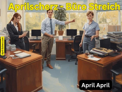 Aprilscherz - Büro Streich
