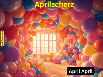 Aprilscherz - Luftballon Zimmer
